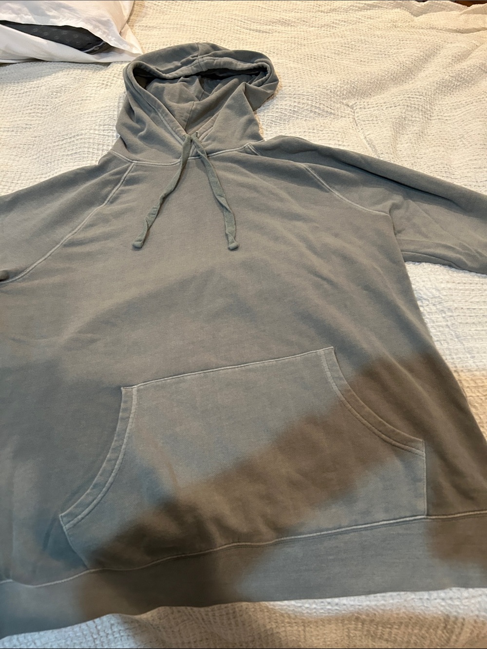 Men's Crewneck Hooded Sweatshirt in Faded Gray